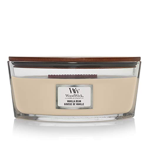 Woodwick Ellipse Scented Candle with Crackling Wick | Vanilla Bean | Up to 50 Hours Burn Time