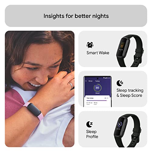 Fitbit Inspire 3 Activity Tracker with 6-months Premium Membership Included, up to 10 days battery life and Daily Readiness Score, Midnight Zen