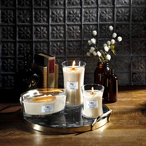 Woodwick Ellipse Scented Candle with Crackling Wick | Vanilla Bean | Up to 50 Hours Burn Time