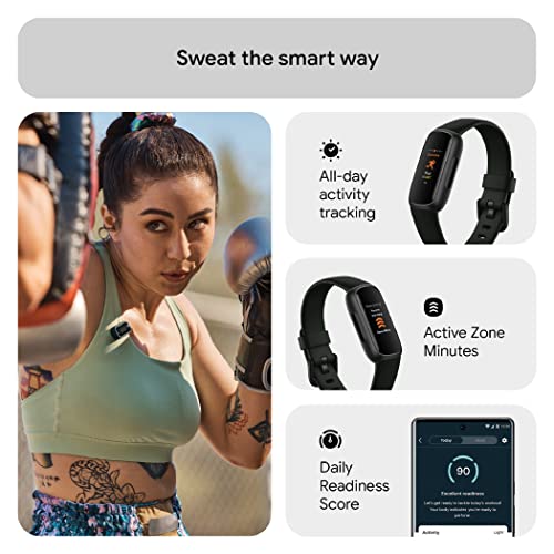 Fitbit Inspire 3 Activity Tracker with 6-months Premium Membership Included, up to 10 days battery life and Daily Readiness Score, Midnight Zen